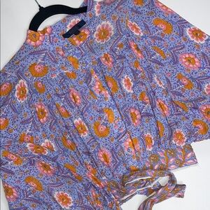 RACHEL Rachel Roy Women’s Floral Crop Blouse